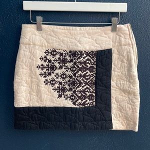 Anthropologie Color Block Mini Skirt